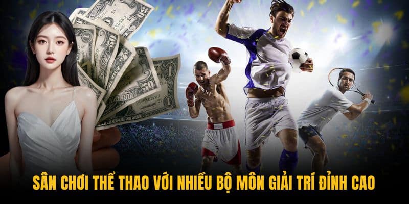 Sân chơi thể thao với nhiều bộ môn giải trí đỉnh cao