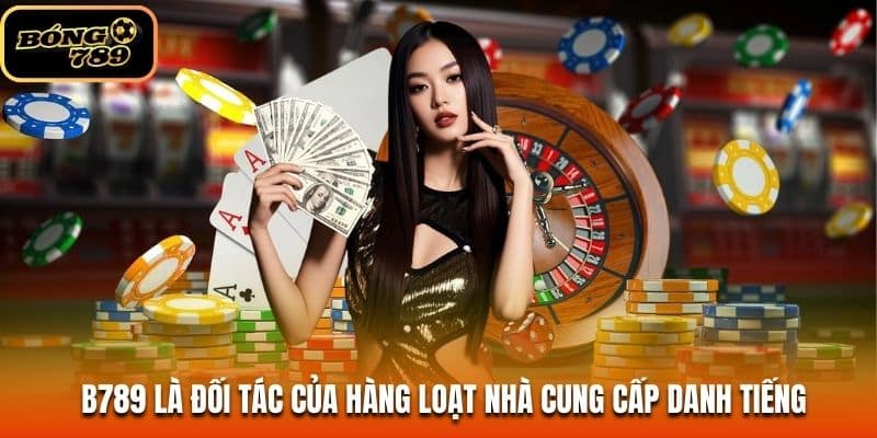 B789 là đối tác của hàng loạt nhà cung cấp danh tiếng